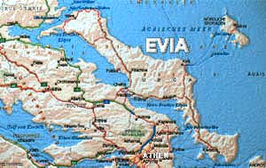 Landkarte Evia